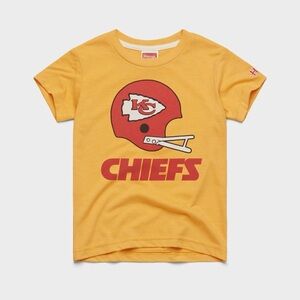 Homage Youth Kansas City Chiefs Big Helmet T-Shirt - 3Youth